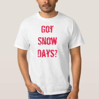 T-shirt Jours obtenus de neige ?