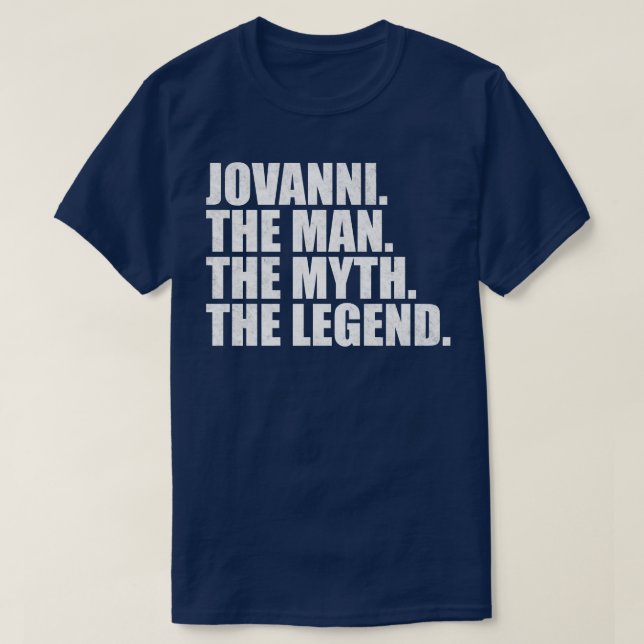 T-shirt JovanniJovanni Nom Jovanni prénom (Design devant)
