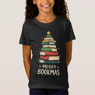 T-Shirt Joy Bookmas - Festive Book Stack for Book Lovers