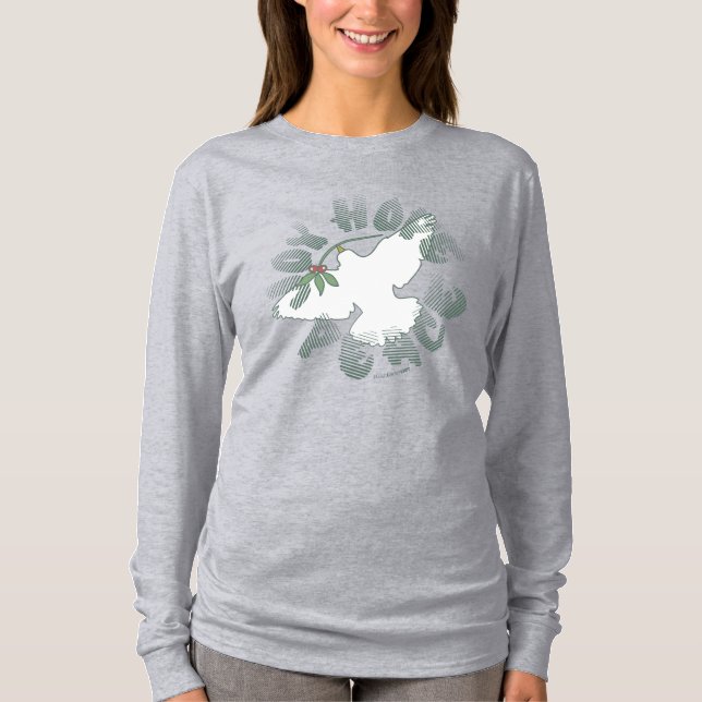 T-shirt Joy Hope Peace Dove (Devant)