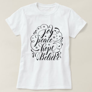 T-shirt Joy Peace Hope