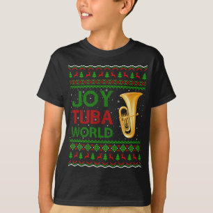 T-shirt Joy Tuba Amoureux de la musique mondiale Cadeau de