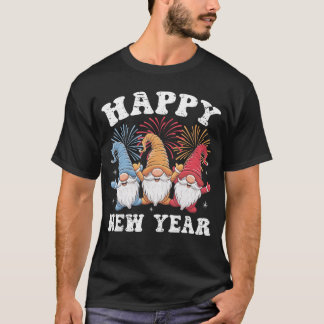T-shirt Joyeuse Année 2026 Fête de la famille des Gnomes N