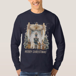 T-shirt Joyeuse aquarelle noisette de Noël