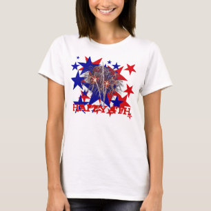 T-shirt Joyeuse chemise 4 juillet étoiles -