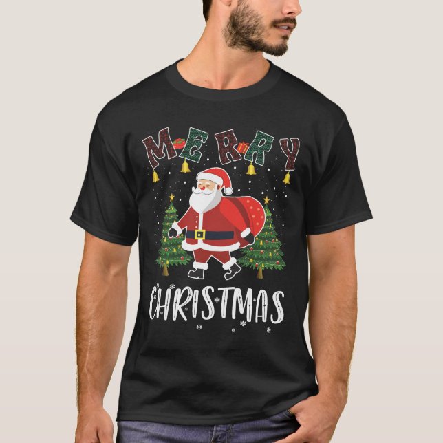 T-shirt Joyeuse Chemise de Noël : Mode Festive ! (Devant)