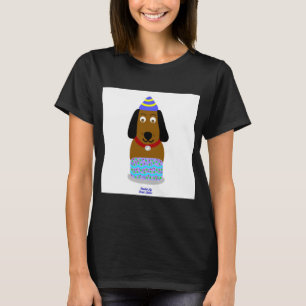 T-shirt Joyeuse Coupe d'Anniversaire Femme Noir de base T 