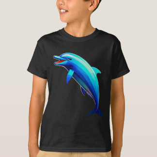 T-shirt "Joyeuse Danse Dauphin : Splashing Near the Boat"