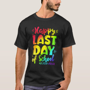 T-shirt Joyeuse Dernière Journée De Conducteur De Bus Scol