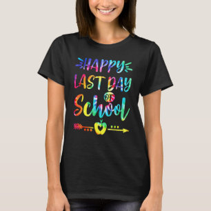T-shirt Joyeuse Dernière Journée De L'École Tie Dye Étudia