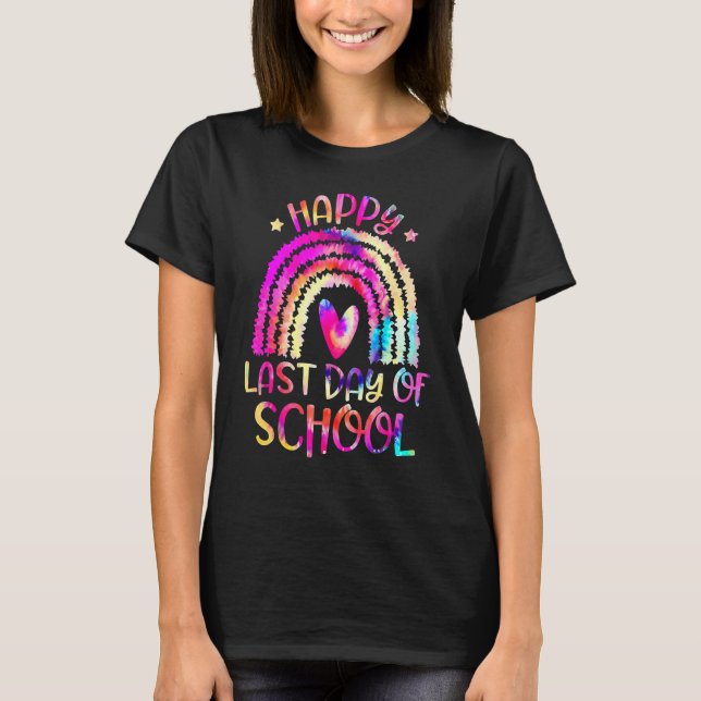 T-shirt Joyeuse Dernière Journée De L'Enseignant Tie Dye R (Devant)