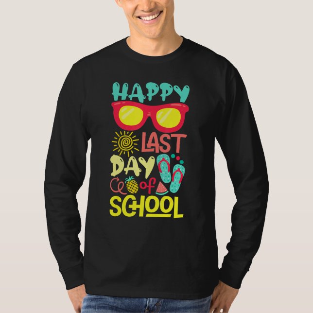 T-shirt Joyeuse Dernière Journée De Lunettes De Soleil À L (Devant)