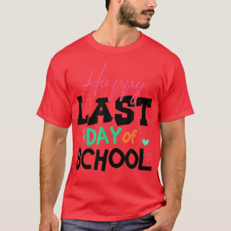 T-shirt Joyeuse Dernière Journée De Scolaires Enfants Ense