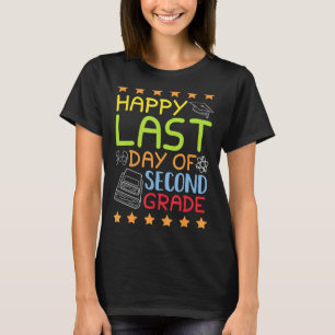 T-shirt Joyeuse Dernière Journée D'École Primaire De Deuxi