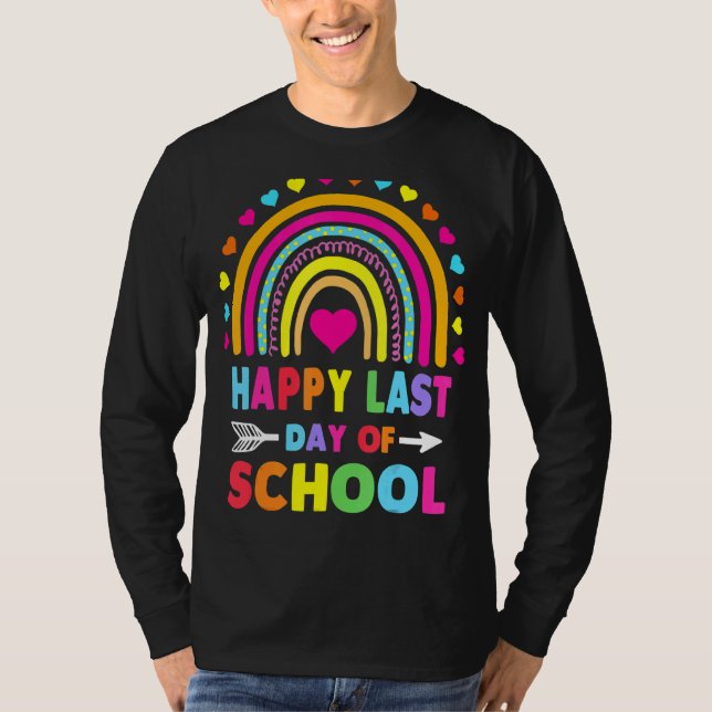 T-shirt Joyeuse Dernière Journée D'Enseignant Diplôme D'Ét (Devant)