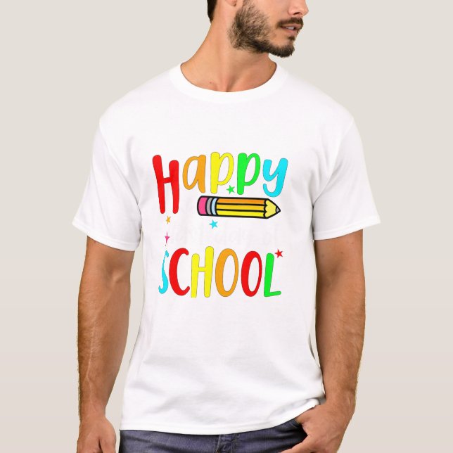 T-shirt Joyeuse Dernière Journée D'Enseignant Diplôme D'Ét (Devant)