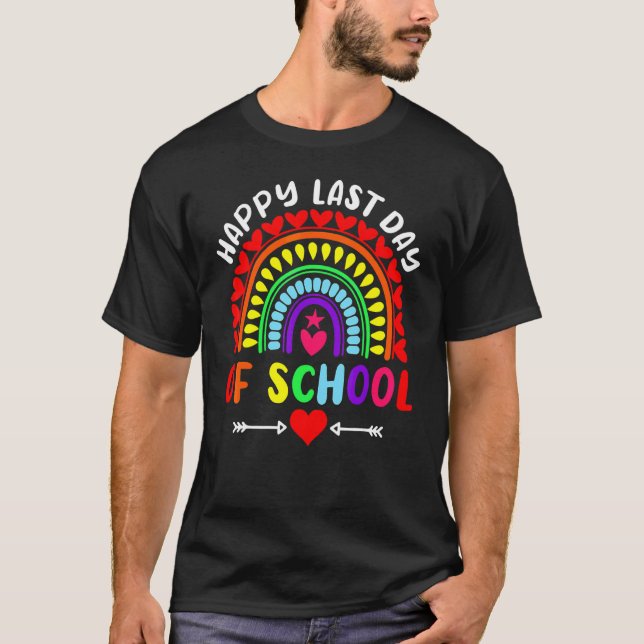 T-shirt Joyeuse Dernière Journée D'Enseignant Diplôme D'Ét (Devant)