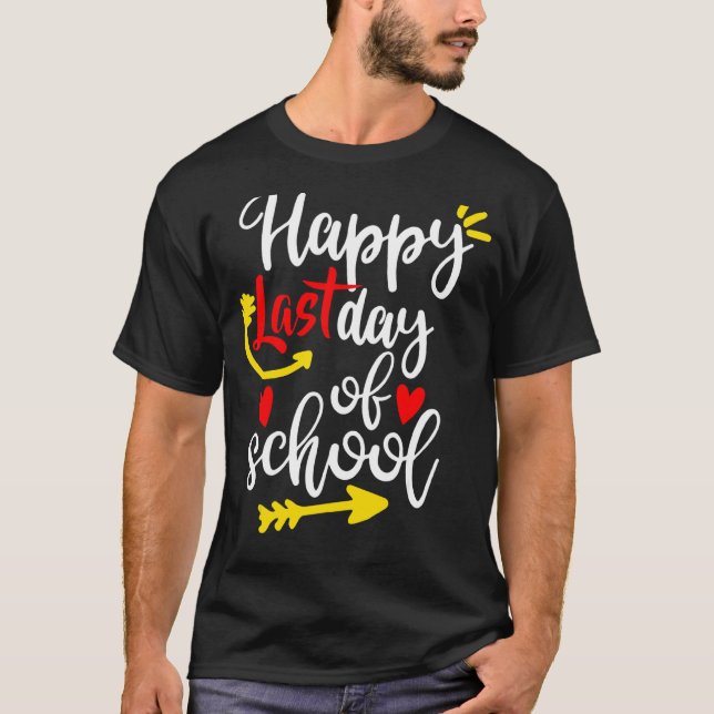 T-shirt Joyeuse Dernière Journée D'Étudiants Mets De L'Éco (Devant)