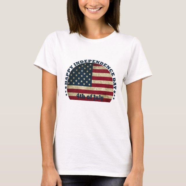 T-shirt Joyeuse fête 4 juillet l'indépendance (Devant)
