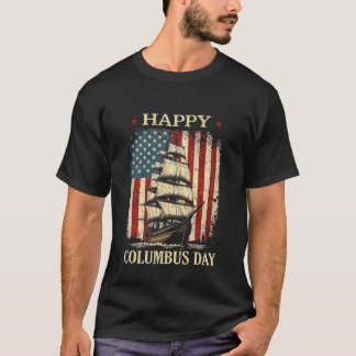 T-shirt Joyeuse Fête De Christophe Colomb Création Christo