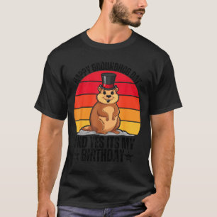 T-shirt Joyeuse Fête de la Marmotte Et Oui C'est Mon Anniv