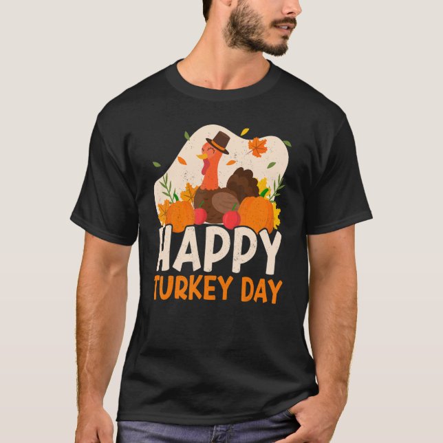 T-shirt Joyeuse fête de la Turquie Merci de donner Thanksg (Devant)