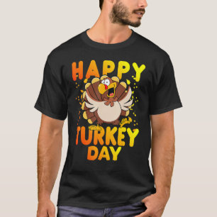 T-shirt Joyeuse fête de la Turquie mignonne petit pèlerin 