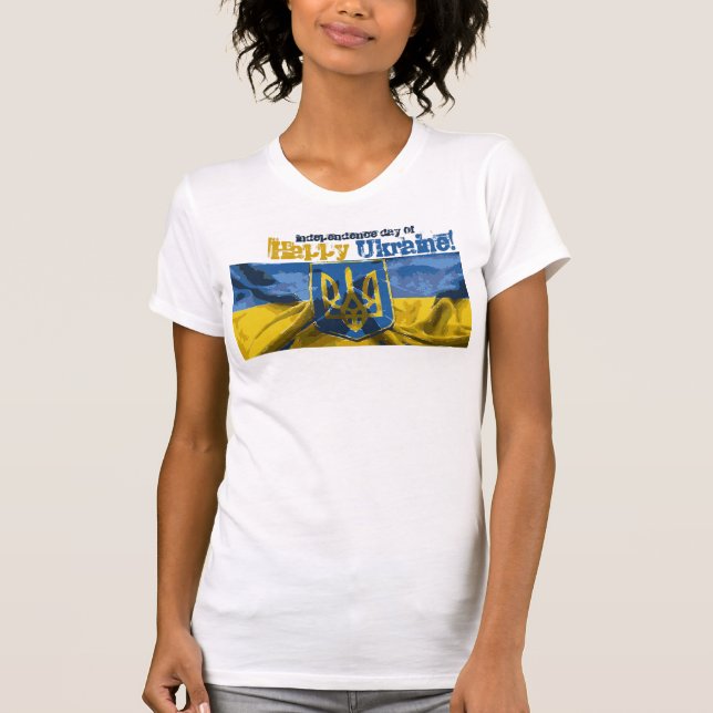 T-shirt Joyeuse fête de l'indépendance de l'Ukraine (Devant)