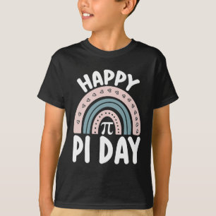 T-shirt Joyeuse Fête de Pi Bohème Arc-en-ciel Mathématique