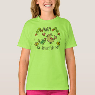 T-shirt Joyeuse fête des mères  Chemise Ringer