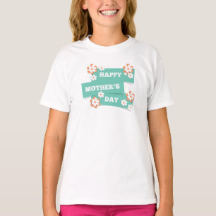 T-shirt Joyeuse Fête des Mères Florale   Chemise