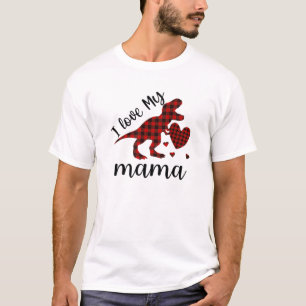 T-shirt Joyeuse Fête des mères Funny Trex Valentines Jour 