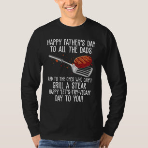 T-shirt Joyeuse Fête des Pères & Jour de grillade de steak