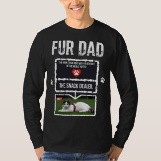 T-shirt Joyeuse fête des pères, papa chat, j'aime mon papa