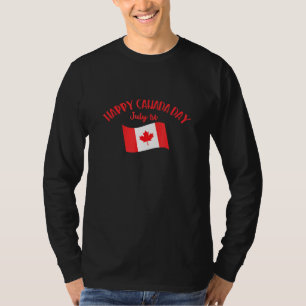T-shirt Joyeuse fête du Canada Drapeau canadien érable pat