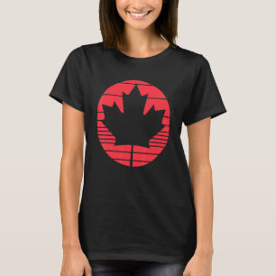 T-shirt Joyeuse Fête du Canada Feuille d'érable Drapeau ca