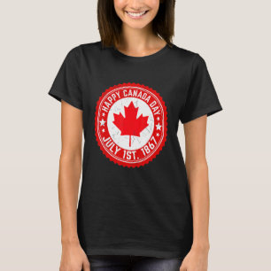 T-shirt Joyeuse fête du Canada juillet 1867 Feuille d'érab