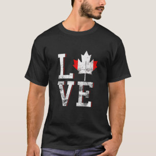 T-shirt Joyeuse fête du Canada Maple Leaf Love Canadian Me
