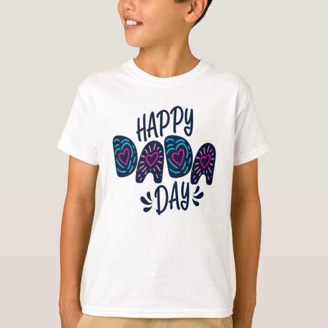 T-shirt Joyeuse fête du Dada Bonne Fête des pères | Chemis (Devant)
