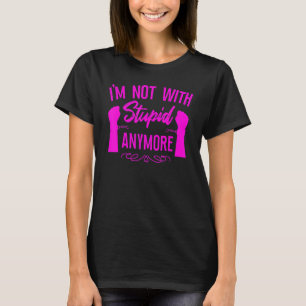 T-shirt Joyeuse fête du divorce Je ne suis plus avec des i
