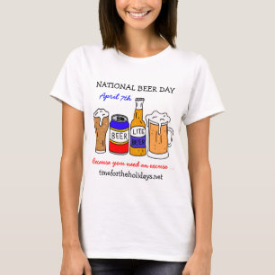 T-shirt Joyeuse fête nationale de la bière - 7 avril