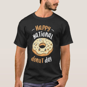 T-shirt Joyeuse Fête Nationale du Beignet Beignets Manger