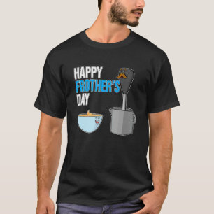 T-shirt Joyeuse Frothers Jour Frother Lait et la graisse d