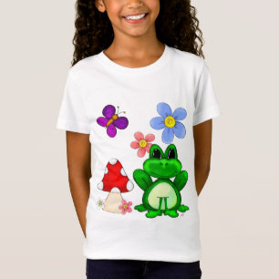 T-Shirt Joyeuse Grenouille Au Printemps Enfants