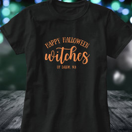 T-shirt Joyeuse Halloween sorcières Orange