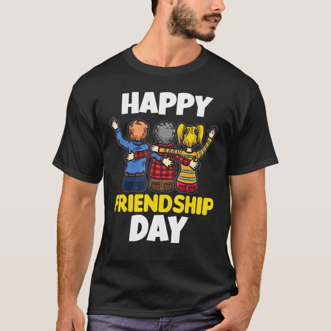 T-shirt Joyeuse Journée d'amitié Best Friend Squad Best Fr (Devant)