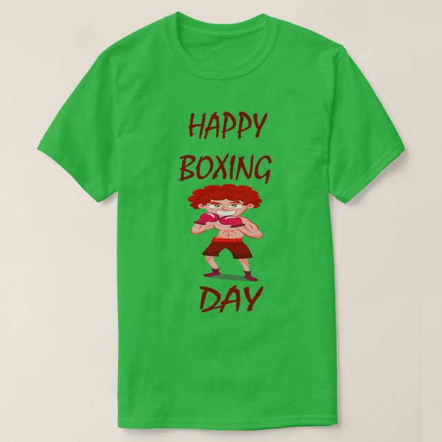 T-shirt Joyeuse journée de boxe (Design devant)