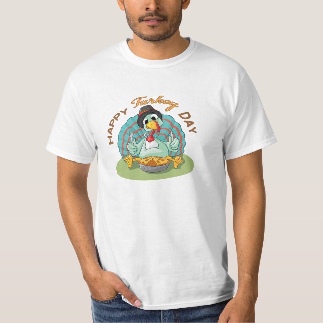 T-shirt Joyeuse journée de dinde (Devant)