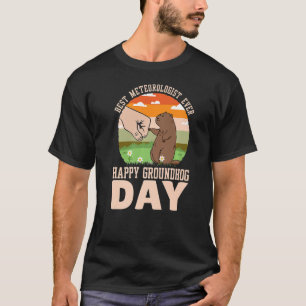 T-shirt Joyeuse Journée de la marmotte de fond Meilleur mé