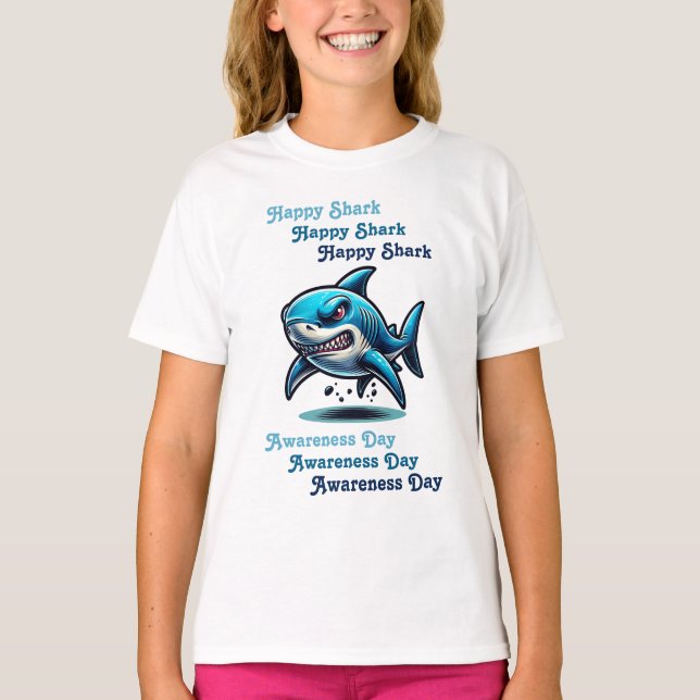 T-shirt Joyeuse Journée de sensibilisation aux requins | 1 (Devant)